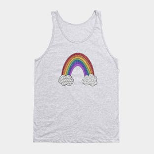 Patterned Rainbow Tank Top